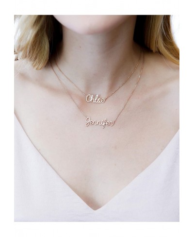 Custom Name Necklace Personalized Layered Necklace for Women Customized Choker Necklace with Name Pendant Jewelry Gift $27.85...