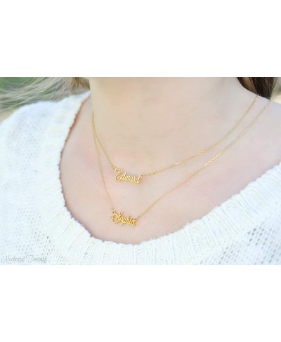 Custom Name Necklace Personalized Layered Necklace for Women Customized Choker Necklace with Name Pendant Jewelry Gift $27.85...