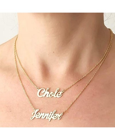 Custom Name Necklace Personalized Layered Necklace for Women Customized Choker Necklace with Name Pendant Jewelry Gift $27.85...