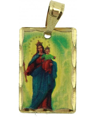 Maria Auxiliadora - Our Lady Help of Christians 18k Gold Plated Medal with 20 inch Chain $17.91 Pendants & Coins