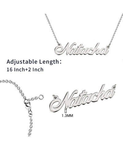 925 Sterling Sliver Custom Name Necklace Personalized Initial Necklaces Pendant Jewelry Gift for Her (Michael) $22.42 Pendant...