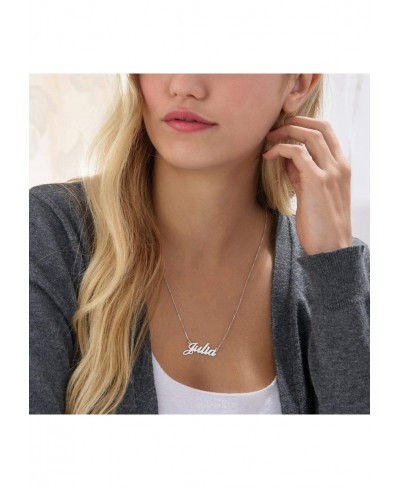 925 Sterling Sliver Custom Name Necklace Personalized Initial Necklaces Pendant Jewelry Gift for Her (Michael) $22.42 Pendant...