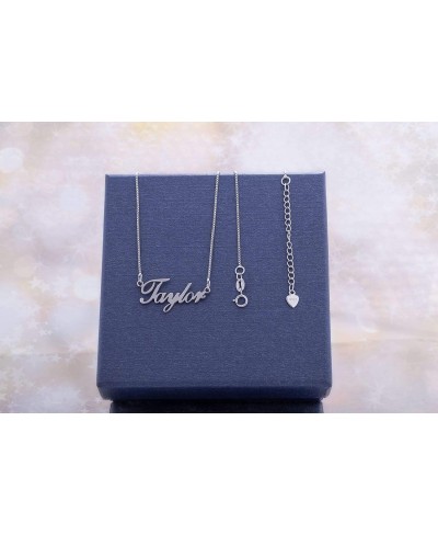 925 Sterling Sliver Custom Name Necklace Personalized Initial Necklaces Pendant Jewelry Gift for Her (Michael) $22.42 Pendant...