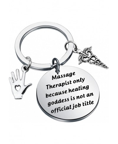 Massage Therapist Keychain Healing Hand Jewelry Massage Therapist Appreciation Gift For Therapy School Student $14.77 Pendant...