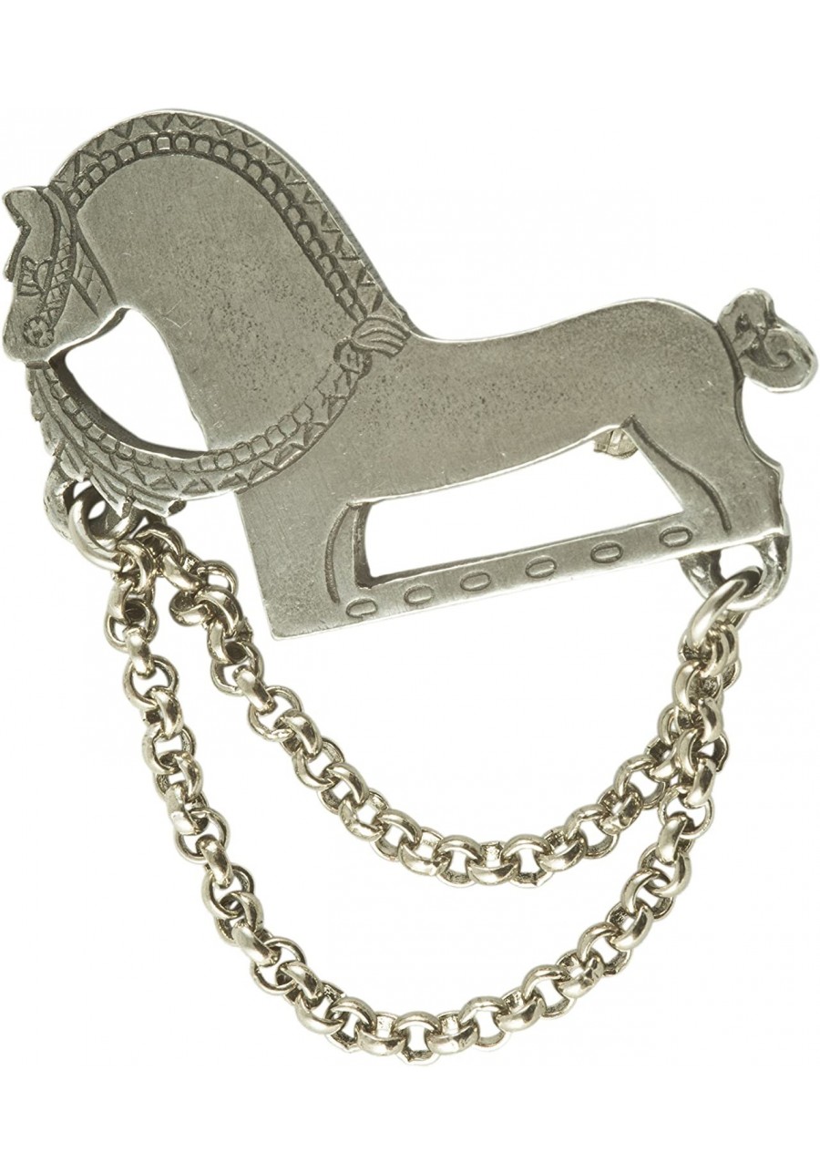 Pewter Brosje Hest Liten"Small Fjord Horse" Pewter Viking Brooch $39.29 Brooches & Pins