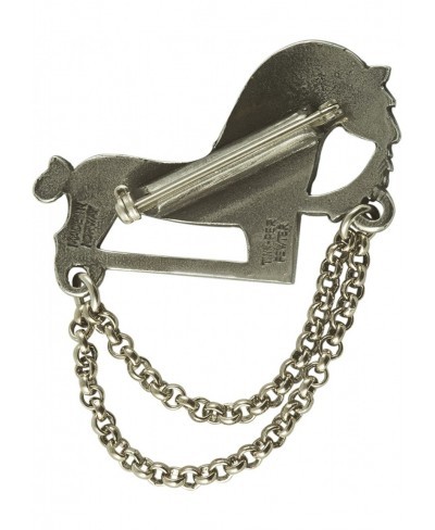 Pewter Brosje Hest Liten"Small Fjord Horse" Pewter Viking Brooch $39.29 Brooches & Pins