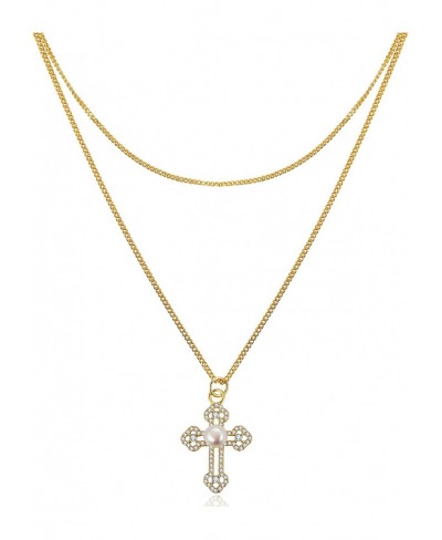 Cross Necklace 14k Gold Filled Polished Faith Pendant Necklace Dainty Chain Religious Jewelry Gift Jewelry Gift $11.80 Chokers