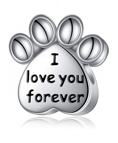 s925 Sterling Silver Personalized Photo Charm Paw Print/Dog/Cat Charm Customized Picture Bead Charm $25.01 Lockets