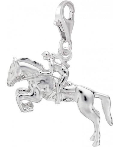 Horse & Rider Charm with Lobster Clasp $44.20 Charms & Charm Bracelets