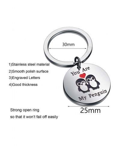 Penguin Lover Gifts You are My Penguin Keyring Necklace Jewelry $14.28 Pendant Necklaces