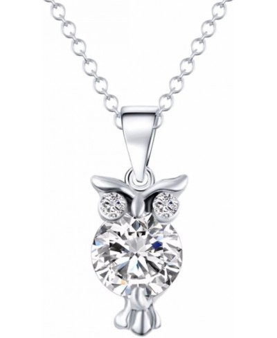 Cubic Zirconia Owl Crystal Necklace $14.23 Jewelry Sets