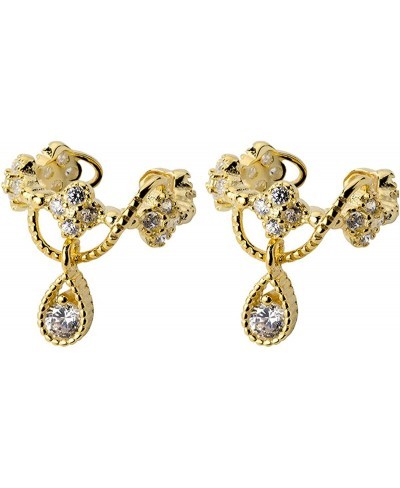 Sterling Silver Ear Cuff Clip On Earrings for Women CZ Droplet No Piercing Cartilage Earrings $16.34 Cuffs & Wraps