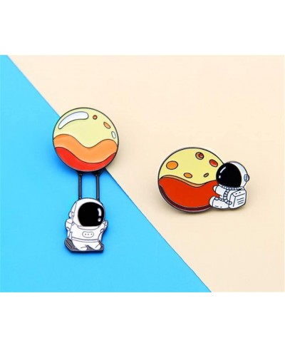 3 Pcs Space Themes Enamel Brooches Set Spaceman Lapel Pin Set Astronaut Brooch Pin Badges for Clothes Bags Backpacks $8.50 Br...