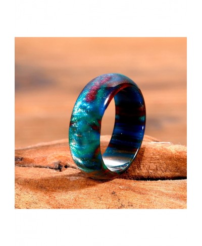 Acrylic Rings for Women Bohemian Chunky Resin Trendy Colorful Statement Thick Rings Vintage Jewelry Handmade Beach Jewelry We...