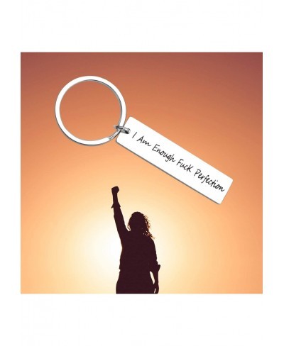 Quotes I Am Enough Inspirational Gift Feminist Gift Reminder Jewelry I Am Enough Keychain Cancer Awareness Encouragement Gift...