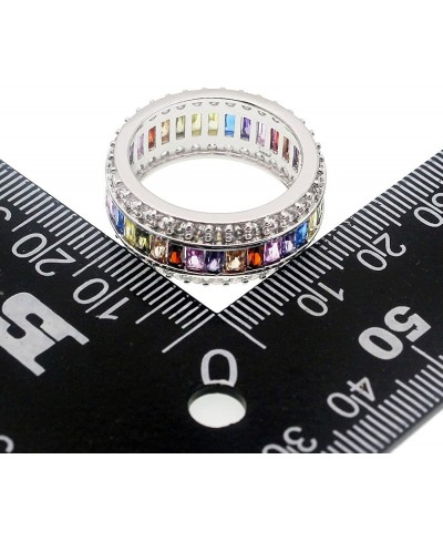 Wedding Ring for Women Mother's Day Multicolor Ring Jewelry for Mom Her Band Ring Size 6 7 8 9 10 11 12 (7) $20.31 Wedding Bands