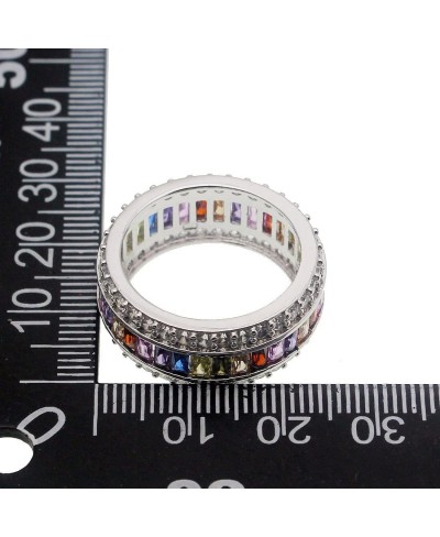 Wedding Ring for Women Mother's Day Multicolor Ring Jewelry for Mom Her Band Ring Size 6 7 8 9 10 11 12 (7) $20.31 Wedding Bands