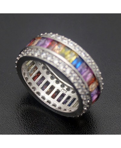 Wedding Ring for Women Mother's Day Multicolor Ring Jewelry for Mom Her Band Ring Size 6 7 8 9 10 11 12 (7) $20.31 Wedding Bands