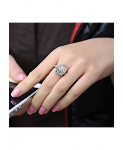 Yellow Shinning Cubic Zirconia Topaz Rings For Women 18K Rose Gold Plated $20.01 Engagement Rings