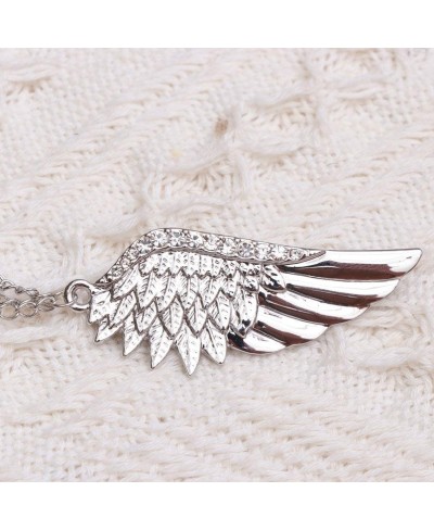 Angel Wings Brooch Pin Sweater Shawl Chain Clip Cardigan Collar Holder Wedding Fancy Clothing Accessories Christmas Valentine...