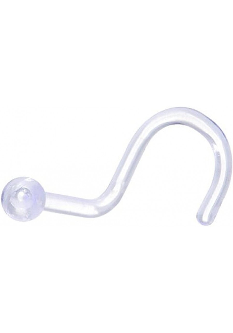 Clear Corkscrew Nose Retainer 18g 1 Piece $8.56 Piercing Jewelry