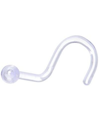 Clear Corkscrew Nose Retainer 18g 1 Piece $8.56 Piercing Jewelry