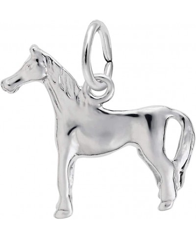 Sterling Silver Standing Horse Charm Charms 2023 Baxley Jewelry $28.67 Charms & Charm Bracelets