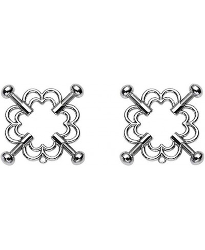 2Pcs Adults Non-Piercings Body Rings with Internal Spike Nipple Shield Screw Rings Adjustable Breast Circle Clamp $15.22 Faux...