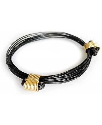 African Elephant Knot Bracelet - 2 Knot BLACK and GOLD Color Metal V2 made in Zimbabwe 2knotblkngoldv1 $25.14 Strand