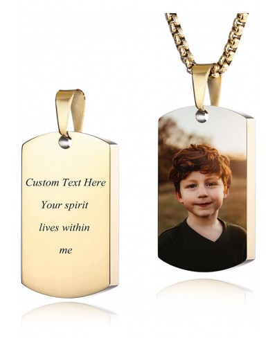 Personalized Cremation Urn Necklace for Ashes Custom Photo/Text/Date Cremation Jewelry Personalized Gifts for Men Women Dog M...