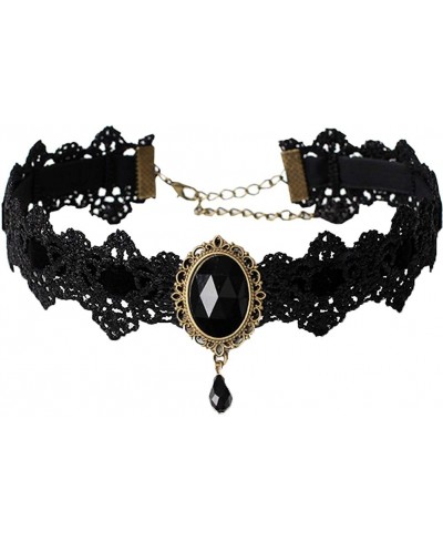 Lace Choker with Faux Pearl Sexy Rock Style Vintage Necklace for Women and Girls $13.46 Chokers