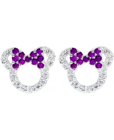 Women Girls Double Heart Stud Earrings Silver CZ Cubic Zirconia Goldfidh Stud Earrings Girls Child Jewellery $9.13 Stud