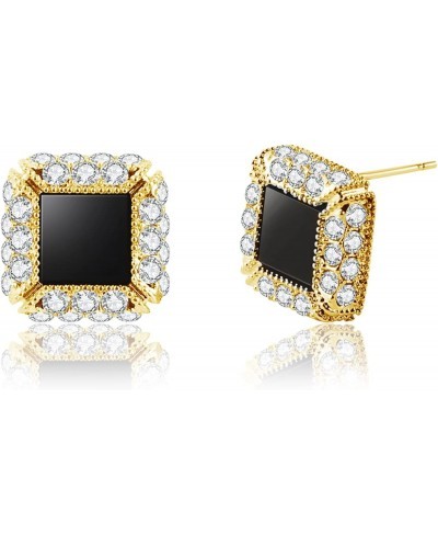 14k gold-plated cubic zirconia Stud Earrings $8.54 Stud