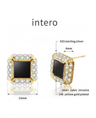 14k gold-plated cubic zirconia Stud Earrings $8.54 Stud