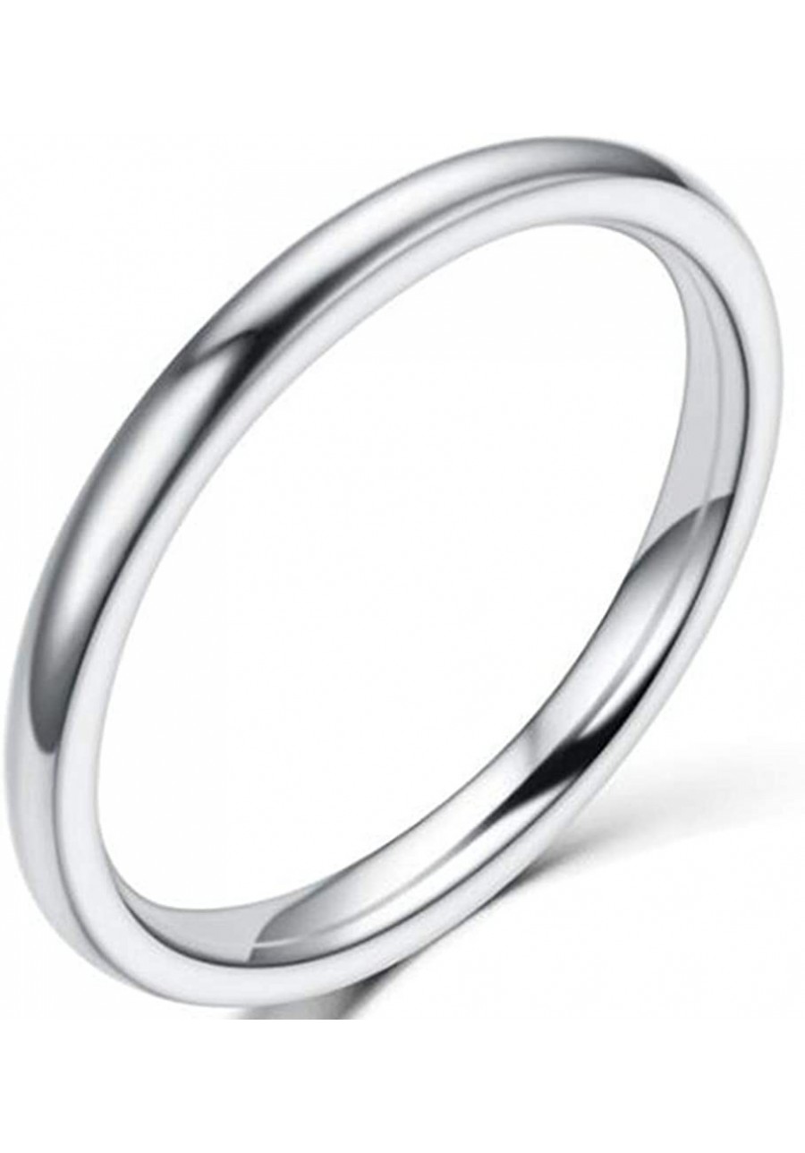 1.5mm Stainless Steel Classical Plain Stackable Wedding Band Ring $11.69 Wedding Bands