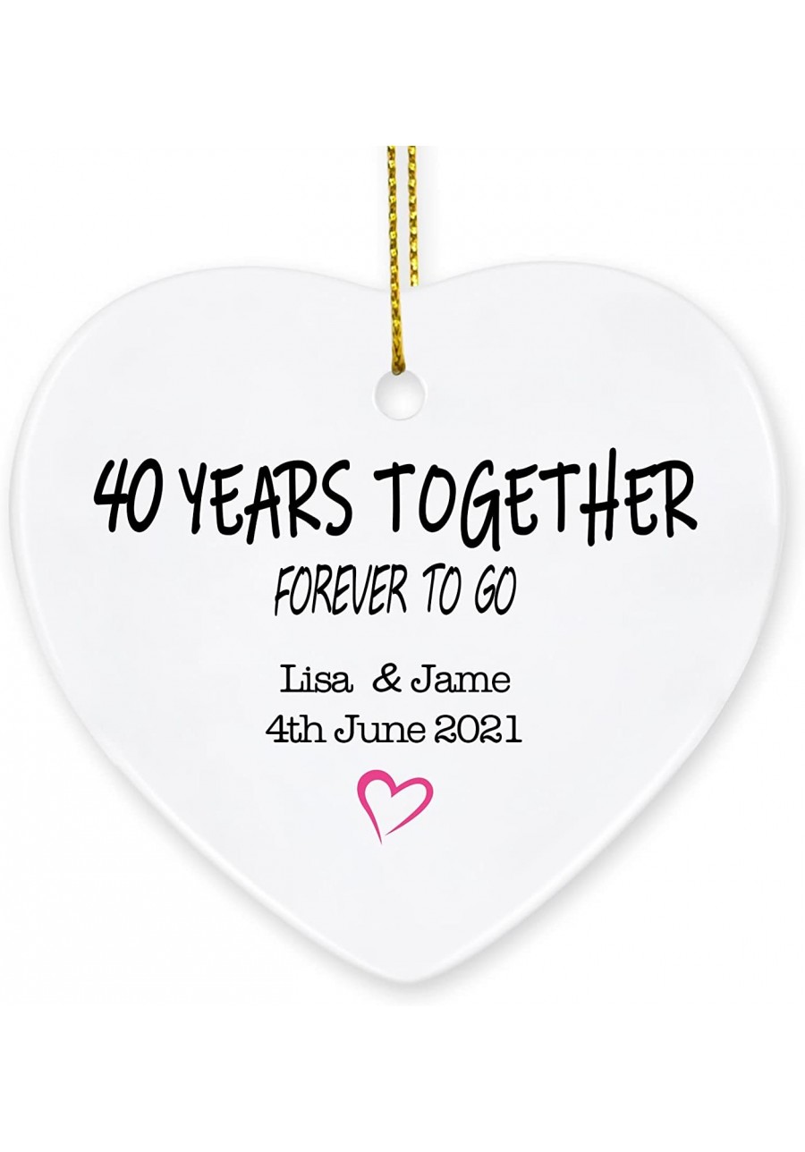 Years Together Keepsake 40 Years Together Couple Relationship Gift Anniversary Couple Anniversary $16.80 Anniversary Rings