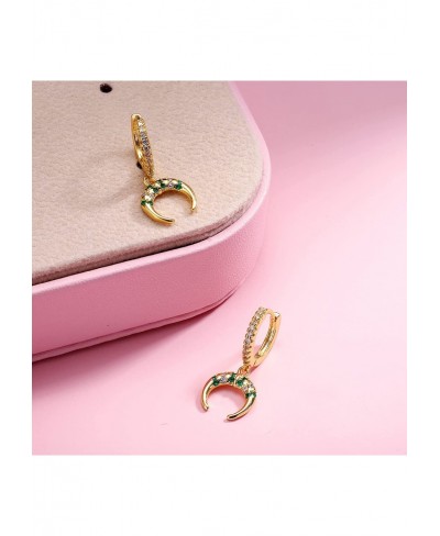 Moon Earrings for Women Crescent Huggie Hoop Earring Jewelry Gifts for Women $14.59 Hoop