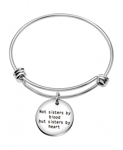 Bangle Bracelets Inspirational Friend Jewelry Not Sisters by Blood But Sisters by Heart (Bangle) $9.56 Bangle