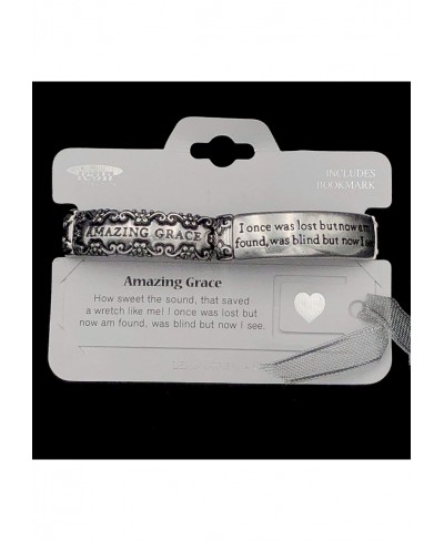 Blessing Inspirational Worded Burnished Worn Metal Stretch Bracelet $23.38 Stretch