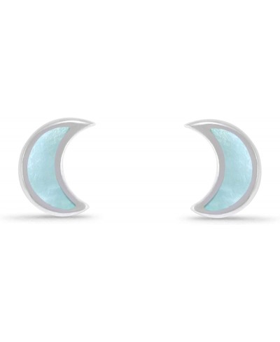 Sterling Silver Crescent Moon Stud Earring $15.64 Stud