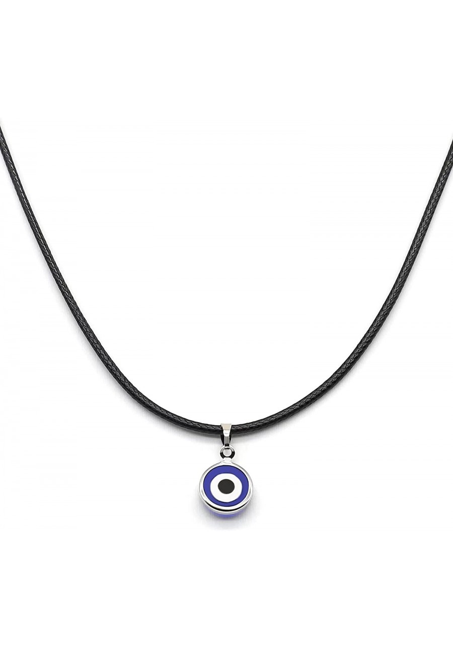 Evil Eye Necklace with Blue Glass Eye Pendant for Women Men Boys Girls $7.37 Pendant Necklaces