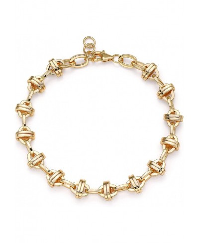 Women Gold Bracelet Chunky Chain Link Open 14K Gold Filled Dainty Boho Beach Simple Handmade Jewelry Gift $13.88 Link