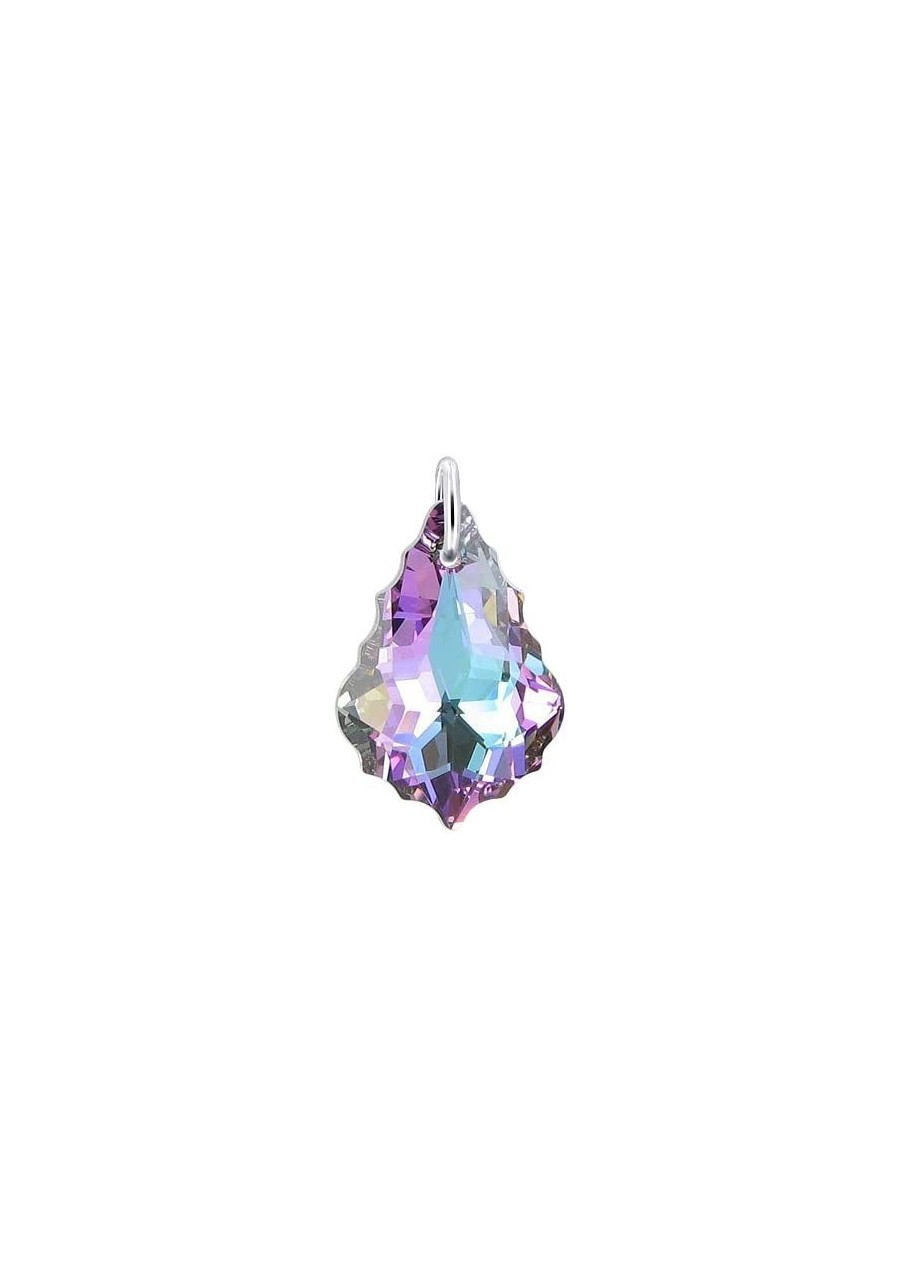 Vitrail Baroque Shape Austrian Crystal Sterling Silver Charm Pendant $15.05 Pendants & Coins