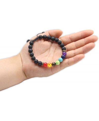 Lava Stone Bracelet Chakra Bracelets For Women Lava Bead Bracelets For Essential Oils 7 Chakra Bracelets For Men Lava Rock Br...