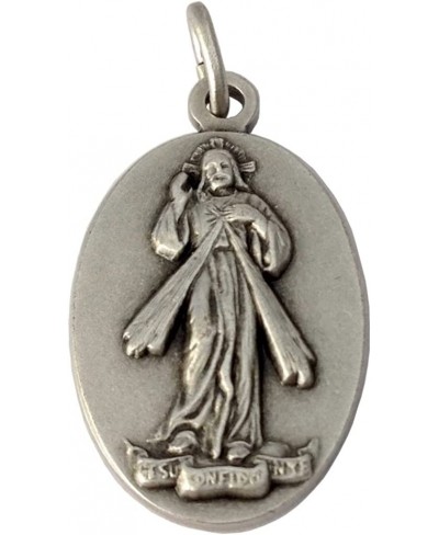 OVAL MEDAL OF MERCIFUL JESUS - MADE IN HIGH RELIEF - 100% MADE IN ITALY $11.35 Pendants & Coins