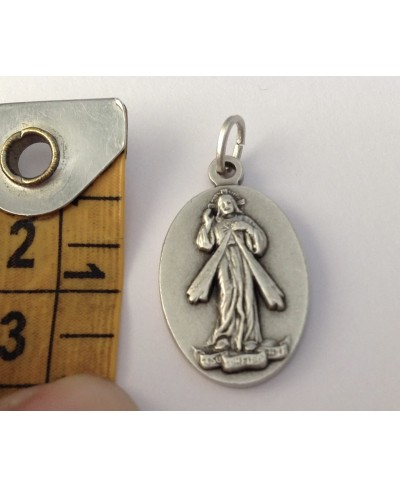 OVAL MEDAL OF MERCIFUL JESUS - MADE IN HIGH RELIEF - 100% MADE IN ITALY $11.35 Pendants & Coins