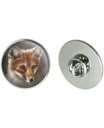 Red Fox Kit Portrait Metal 1.1" Tie Tack Hat Lapel Pin Pinback $9.40 Brooches & Pins