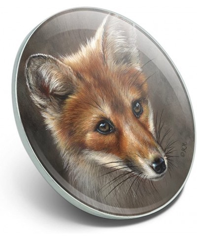 Red Fox Kit Portrait Metal 1.1" Tie Tack Hat Lapel Pin Pinback $9.40 Brooches & Pins