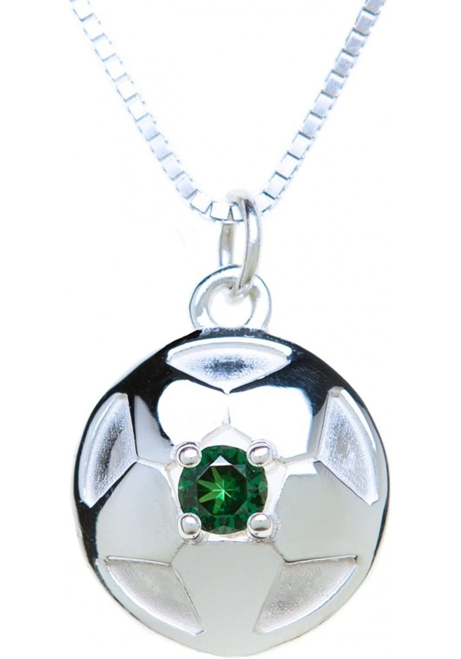 Sterling Silver Pendant Charm Soccer Ball $30.14 Pendants & Coins