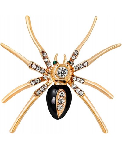 Fashion Spider Gift Women Ladies Brooches Collar Brooch Pin Badge Clip Scarf Wedding Party Jewelry - Black $8.41 Brooches & Pins